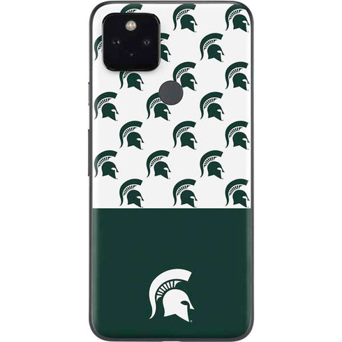 Michigan State University Spartans MSU Split Google Pixel 5a Skin